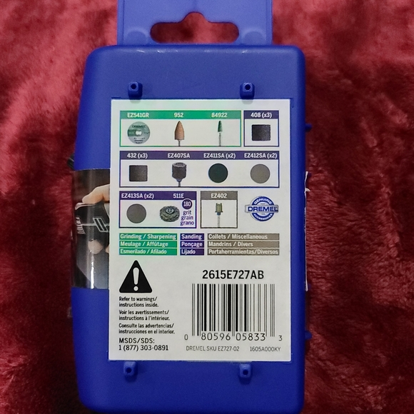 Dremel 18 Piece EZ Lock Sanding / Grinding Kit | EZ727 / EZ727-02 | 2615E727AB - Picture 2 of 6